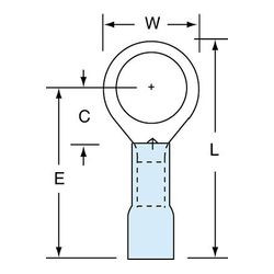 3M MH14-38RK Scotchlok Ring Tongue Heat Shrink Brazed Seam  - Micro Parts & Supplies, Inc.