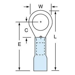 3M MH14-516R/SK Scotchlok Ring Tongue Heat Shrink Brazed Seam  - Micro Parts & Supplies, Inc.