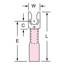 3M MH18-6FLK Scotchlok Locking Fork Heat Shrink Brazed Seam  - Micro Parts & Supplies, Inc.