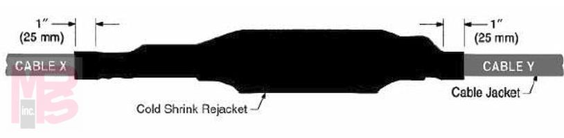 3M Molded Rubber QSII 5451-CI-1A  CN and JCN Cable  25/28 kV  1 per case