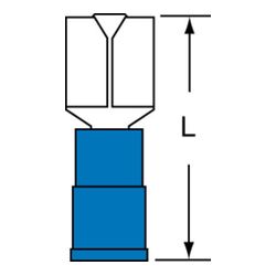 3M MVI14-250DFK Scotchlok Female Disconnect Vinyl Insulated Butted Seam w/Interlocking Barrel  - Micro Parts & Supplies, Inc.