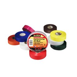 3M 35-Red-1/2x20FT Scotch(R) Vinyl Electrical Color Coding Tape 1/2 in x 20 ft (13 mm x 6.1 m) - Micro Parts & Supplies, Inc.