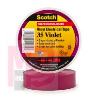 3M 35-Violet-3/4x66FT Scotch(R) Vinyl Electrical Color Coding Tape 3/4 in x 66 ft (19 mm x 20.1 m) - Micro Parts & Supplies, Inc.