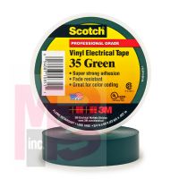 3M 35-Green-3/4x66FT Scotch(R) Vinyl Electrical Color Coding Tape 3/4 in x 66 ft (19 mm x 20.1 m) - Micro Parts & Supplies, Inc.