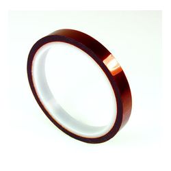 3M Polyimide Film Electrical Tape 92, Amber, Silicone Adhesive, 1 mil film, 5/8 in x 36 yd (15,88 mm x 33 m), 15 per case