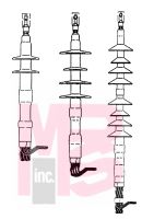 3M Cold Shrink QT-III Outdoor 8 Skirt Termination Kit 7686-S-8  Tape  Wire and UniShield®  5-35 kV  1.53-2.32 in (38 21429 9 mm) Cable Insul. O.D.  3 Terminations/kit