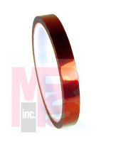 3M Polyimide Film Electrical Tape 1205  Amber  Acrylic Adhesive  1 mil film  log rolls (25 yds x 36 yds)