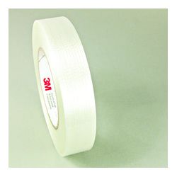 3M 6.5 Mil Polyester Film w/Glass Filament 1139, 1/2 in x 60 yd, Trans