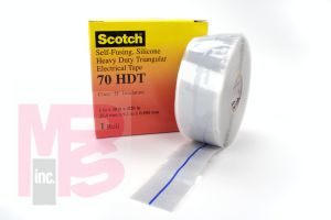 3M 70HDT-1x30FT Scotch(R) Self-Fusing Silicone Heavy Duty Triangular Electrical Tape 70 HDT 1 in x 30 ft - Micro Parts & Supplies, Inc.