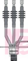 3M Cold Shrink QT-III Three Conductor Cable Termination Kit 7621-S-2-3-RJS  Tape  Wire and UniShield® Cable  3.3-15 kV  0.50-0.70 in (12 43663 8 mm) Cable Insul. O.D.  3 terminations/kit