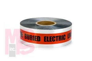 3M 406 Scotch(R) Detectable Buried Barricade Tape CAUTION BURIED ELECTRIC LINE BELOW  - Micro Parts & Supplies, Inc.