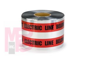 3M 408 Scotch(R) Detectable Buried Barricade Tape CAUTION BURIED ELECTRIC LINE BELOW - Micro Parts & Supplies, Inc.