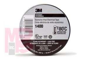 3M 1400-3/4x60FT Economy Vinyl Electrical Tape - Micro Parts & Supplies, Inc.