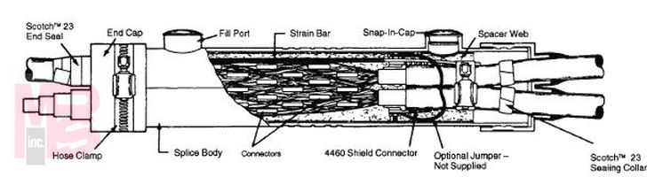 3M Scotchcast Reenterable Signal and Control Cable Splicing Kits 78-R5  0 - 600 V