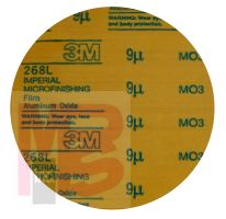 3M Microfinishing PSA Film Disc 268L  3 in x NH  40 Micron  Type D