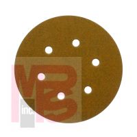 3M Hookit Paper Disc 236U  6 in X 3/8 in D/F 16HL P400 C-weight