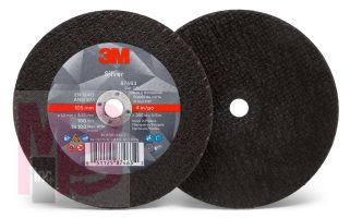 3M Silver Cut-Off Wheel 87463 T1 4 in x .050 in x 3/8 in 25 per inner 50 per case