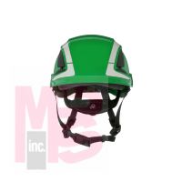 3M SecureFit Safety Helmet  X5004X-ANSI   Green  1Ea/Box  4 box/CS