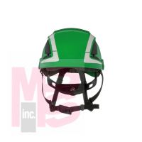 3M SecureFit Safety Helmet  X5004VX-ANSI   Green  vented  1Ea/Box  4 box/CS