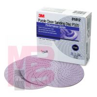 3M  Purple Clean Sanding Hookit Disc 1812 6 in P320C - Micro Parts & Supplies, Inc.