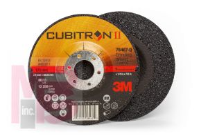 3M DCGW Cubitron II Depressed Center Grinding Wheel T27 Quick Change 78467-Q T27 5 in x 1/4 in x 7/8 IN 20 per case - Micro Parts & Supplies, Inc.