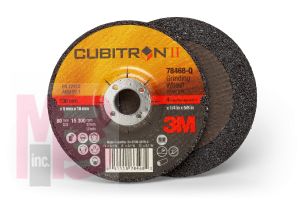 3M DCGW Cubitron II Depressed Center Grinding Wheel T27 Quick Change 78468-Q T27 4 in x 1/4 in x 5/8 IN 20 per case - Micro Parts & Supplies, Inc.