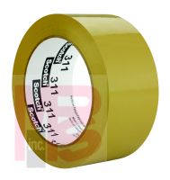 3M Scotch Box Sealing Tape 311 Tan, 48 mm x 100 m, 36 rolls per case Bulk