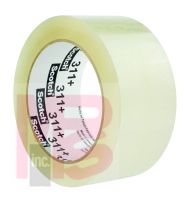 3M Scotch High Tack Box Sealing Tape 311+ Clear 48 mm x 100 m 36 per case Bulk