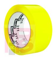 3M Scotch Box Sealing Tape 311 Yellow 48 mm x 100 m 36 per case Bulk