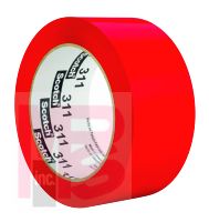 3M Scotch Box Sealing Tape 311 Red 48 mm x 100 m 36 per case Bulk