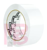 3M Scotch Box Sealing Tape 311 White 48 mm x 100 m 36 per case Bulk