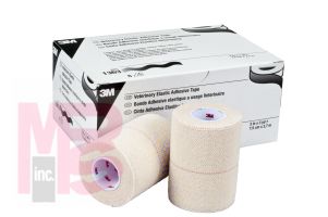 3M Veterinary Elastic Adhesive Tape 1363  3" x 3 yd Relaxed