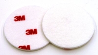 3M Finesse-it(TM) Buffing Pad 09357, 3 in Red/White, 50 per inner 500 per case