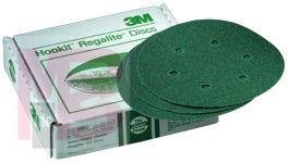 3M 750U Hookit Paper Dust Free Disc 5 in x NH Die# 500FH 5 Holes 80 E weight - Micro Parts &amp; Supplies, Inc.