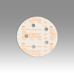 3M 268L Hookit Microfinishing Film Type D D/F Disc 5 in x NH 5 Holes 15 Micron - Micro Parts &amp; Supplies, Inc.