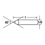 3M Dressing Tool Diamond Phono Point Tool P0560S2 1/8 in x 1 in shank - Micro Parts &amp; Supplies, Inc.