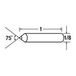 3M Dressing Tool Diamond Phono Point Tool P0575S2 1/8 in x 1 in shank - Micro Parts &amp; Supplies, Inc.