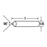 3M Dressing Tool Diamond Phono Point Tool P0590S2 1/8 in x 1 in shank - Micro Parts &amp; Supplies, Inc.