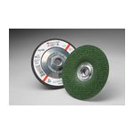 3M 51164 Green Corps Flexible Grinding Wheel 36 4-1/2 in x 1/8 in x 5/8-11 Internal - Micro Parts &amp; Supplies, Inc.