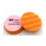 3M 2637 Finesse-it Buffing Pad 3-3/4 in Orange Foam White Loop - Micro Parts &amp; Supplies, Inc.