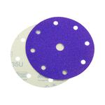 3M 735U Hookit Paper D/F Disc 6 in x 11/16 in 8 Holes P120 C-weight - Micro Parts &amp; Supplies, Inc.