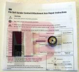 3M 30664 File Belt Arm #28371 Repair Kit - Micro Parts &amp; Supplies, Inc.