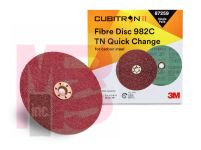 3M Fibre Disc 982C TN Quick Change 7 in 36+ Trial Pack 10 per case