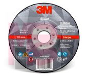 3M Silver Depressed Center Grinding Wheel 87446 T27 Quick Change 5 x 1/4 x 5/8-11 in 10 per inner 20 per case