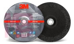 3M Silver Depressed Center Grinding Wheel 87452 T27 9 in x 1/4 in x 7/8 in 10 per inner 20 per case