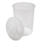 3M PPS Large Lids & Liners 28oz 25 lids & Liners per kit 1 kit per case 200 micron filter Cup & Collar Pack-in Promo