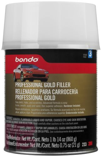 3M Bondo Professional Gold Filler 233  1 Quart