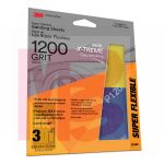 3M Super Flexible Sanding Sheets 31849  1200 Grit  3 pack  20 packs per case