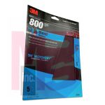 3M Wetordry Sandpaper 32035 9" x 11 inch 800 grit 5 per pack 20 per case