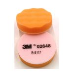 3M 2648 Finesse-it Buffing Pad 3-1/4 in Orange Foam White Loop - Micro Parts &amp; Supplies, Inc.